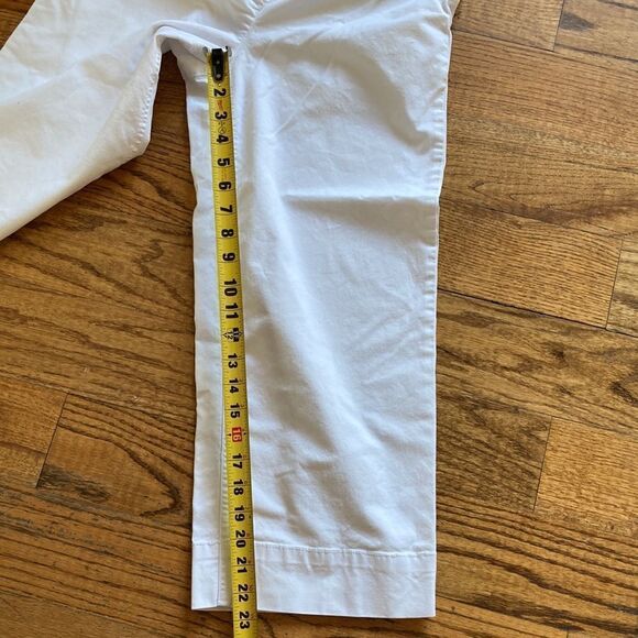 Talbots Wide Leg Crop Chino White Pants Women’s Size 2 - Picture 15 of 16